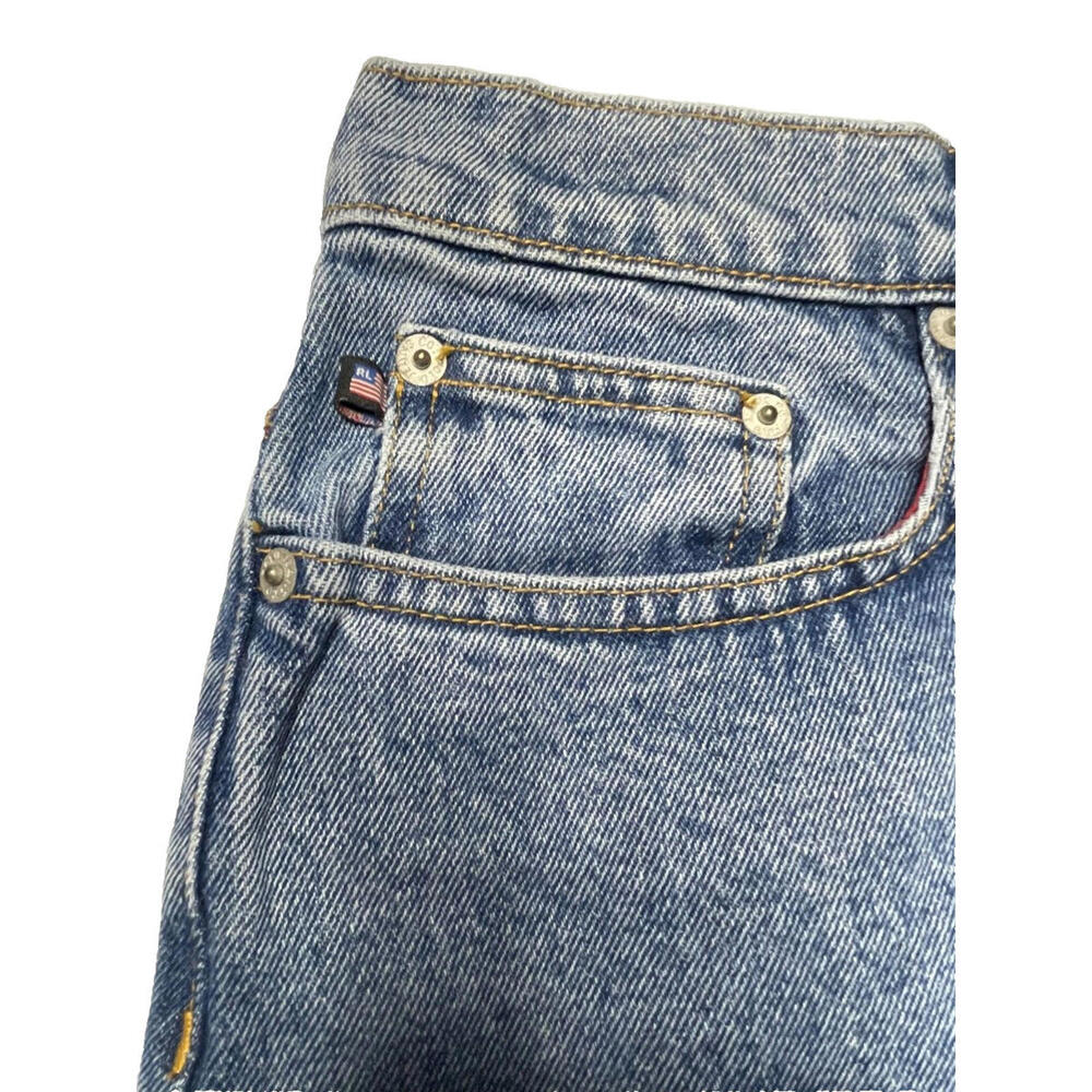 Vtg Ralph Lauren Polo Jeans Denim Skirt Womens 6 Knee Length Front Slit - Picture 6 of 6